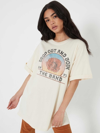 Drop Out And Join The Band Off-White Tee Dress