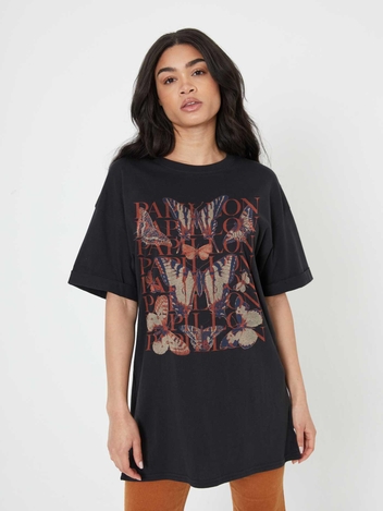 Papillon Black Tee Dress