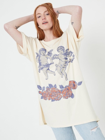 Cherubs Off-White Tee Dress