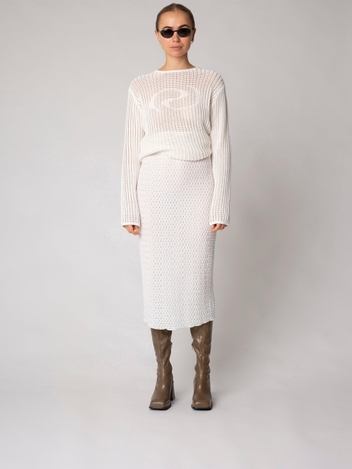 Sliders Skirt Broken White