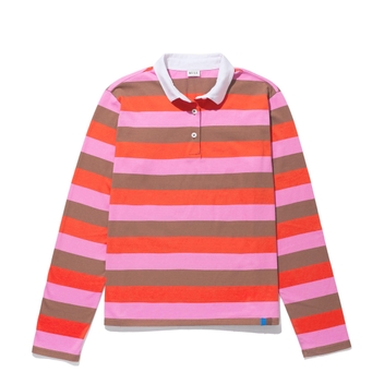 The WomenS Rugby - Pink/Walnut/Poppy