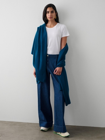 Cashmere Travel Wrap Deep Jade