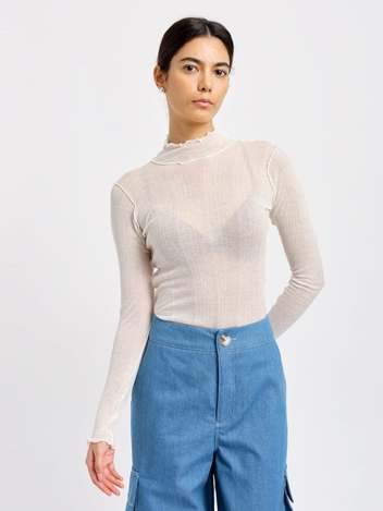 Jane Longsleeve Turtleneck Off-White