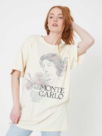 Monte Carlo Off-White Tee Dress