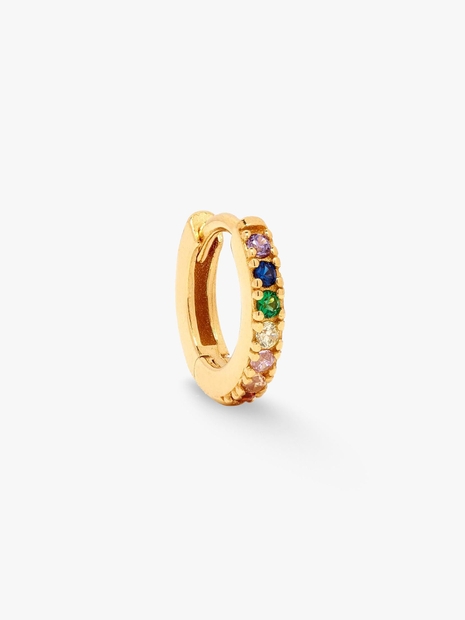 Big Hoop Rainbow Earring