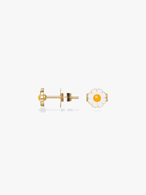 Gold Daisy Stud Earring