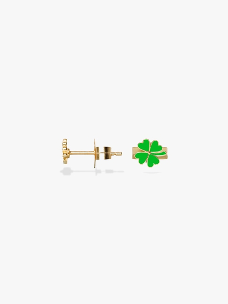 Gold Clover Stud Earring