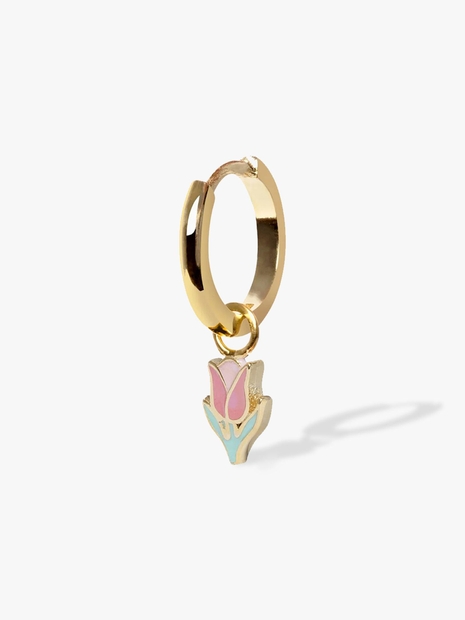 Gold Tulip Earring