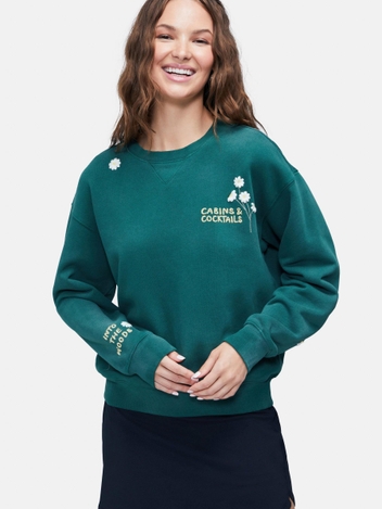 Cabins Cocktail Cody Sweatshirt | Hunter Green