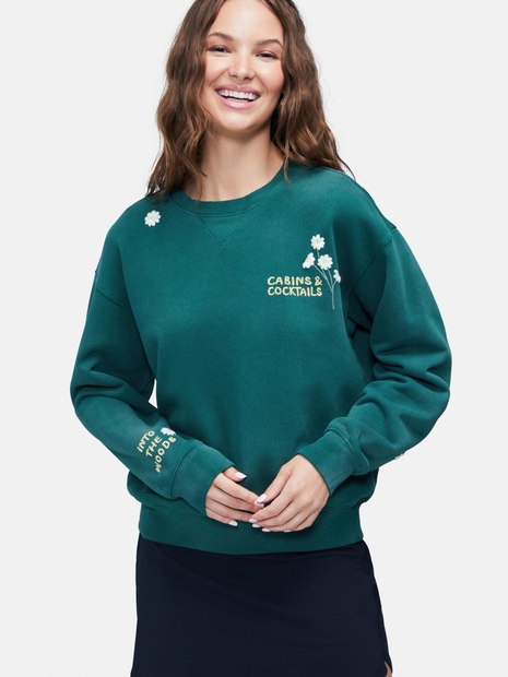Cabins Cocktail Cody Sweatshirt | Hunter Green