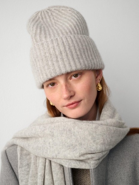 Cashmere Scarf Misty Grey Heather