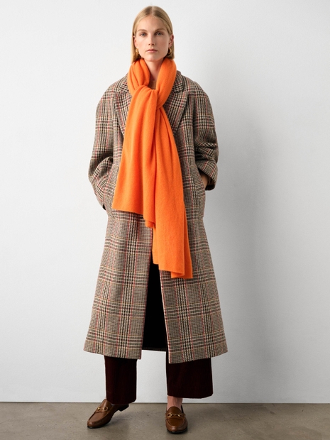 Cashmere Scarf Orange Blaze