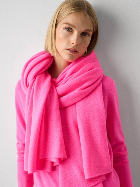 Cashmere Travel Wrap Pink Glow