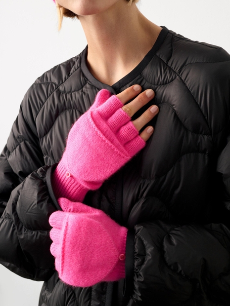 Cashmere Pop Top Glove Pink Glow