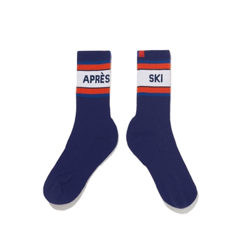 The WomenS Ribbed Après Ski Sock - Navy