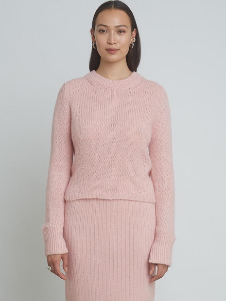 Ava Sweater | Pastel Pink