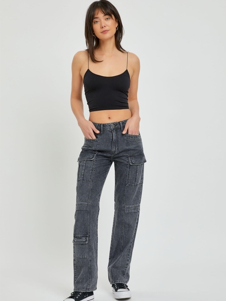 Tracey P/ Charcoal Double Cargo 32 Inseam Straight