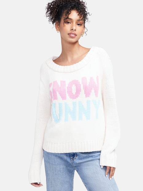 Violet Snow Bunny Sweater | Heavenly Pink