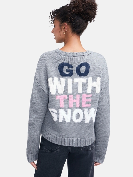 Go With Snow Sweater | Heather