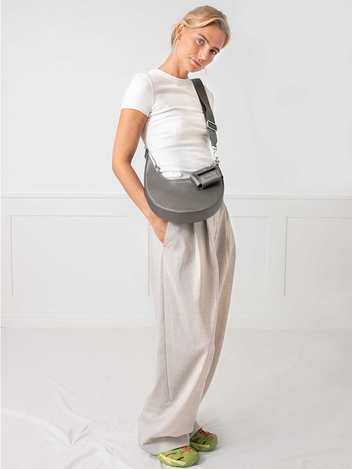 HELENE SHOULDER BAG - Dark Chrome